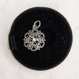 Antique Silver Filigree Pendant